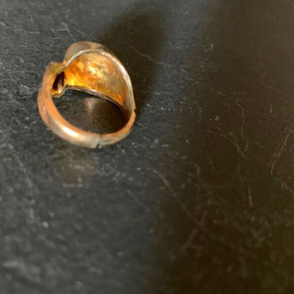 Joseph Esposito 10K GF Ornate Dome Ring, in Gold, Vintage, Stamped - Picture 4 of 5